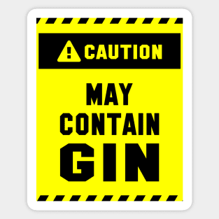 Caution! May Contain Gin Sticker